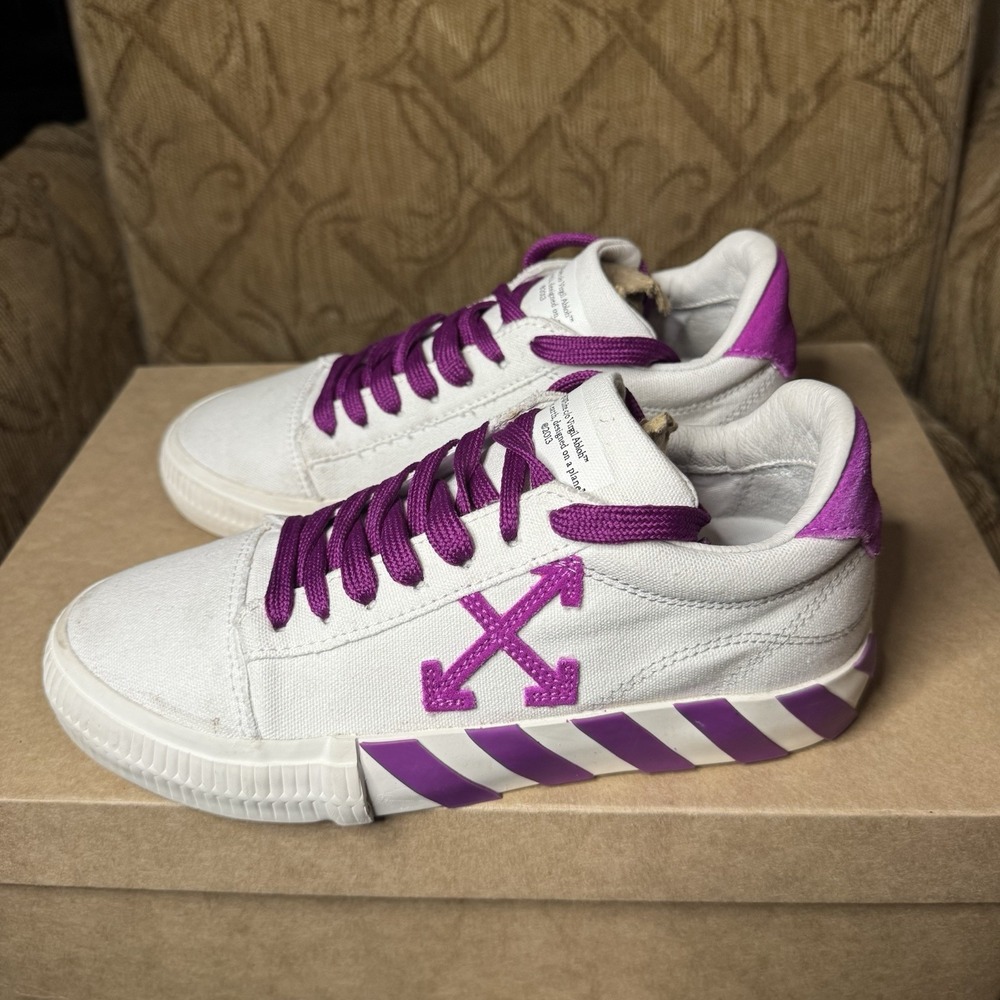 OFF-WHITE Women's Vulcanized low-top sneakers-‎ Size 37 Very Nice